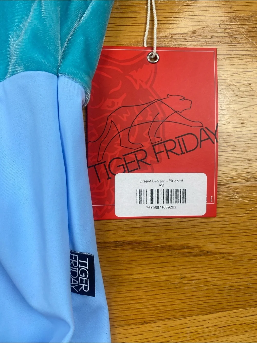 NWT Tiger Friday Adult Small Dream Leotard Bluebird Dance Velvet